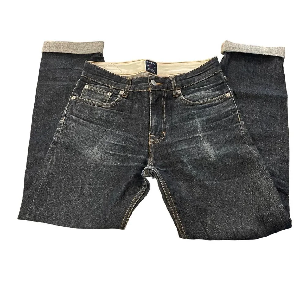 Goodale The Tailored Tapered Jean dark wash worn-in size 31x32